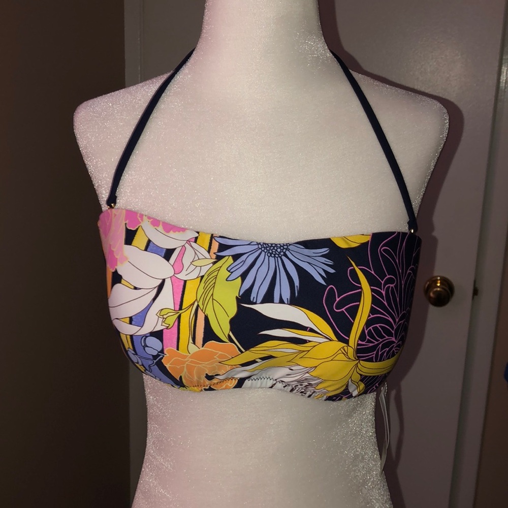 Trina Turk Womens Hipster Bikini Swimsuit Top s10